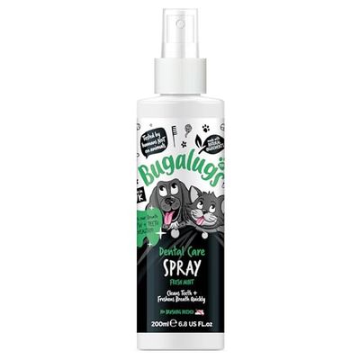 Spray Dentale per Cani – 200ml – Gusto Menta Fresca – Igiene Orale Quotidiana Senza Spazzolino, Riduce Placca, Alito Cattivo e Batteri, Facile da Usare per Tutte le Taglie