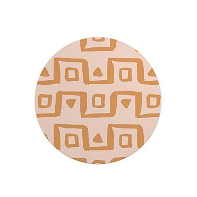 Questo Casa, Tapis de Souris Rond imprimé numérique avec Fond antidérapant pour Bureau et Maison Diamètre 22 cm