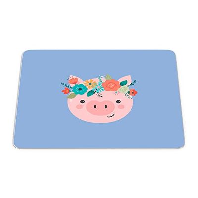 Bonamaison, Tappetino per mouse rettangolare, con stampa digitale, antiscivolo, per ufficio e casa, dimensioni: 22 x 18 cm