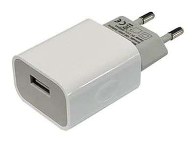 Chargeur USB rapide 1 port 5 V 2000 mA, idéal pour charger les appareils mobiles et électroniques de manière efficace et rapide.