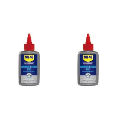 WD-40 Bike Lubrificante Catena Bici e MTB per Condizioni Umide, 100 ml (Confezione da 2)