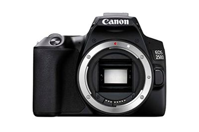 Canon EOS 250D Câmara digital (24,1 MP, 6000 x 4000 pixels, CMOS, 4K Ultra HD, ecrã tátil) preto