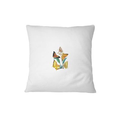 Bona Basics Funda de Almohada Decorativa, poliéster, Blanco 1, 45 x 45 cm