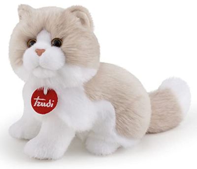 Trudi Chat Giada Peluche Chat, Cadeau de Noël et d'anniversaire, Reproduction réaliste | 11x18x23cm S | Chats en Peluche Classiques | modèle 21036