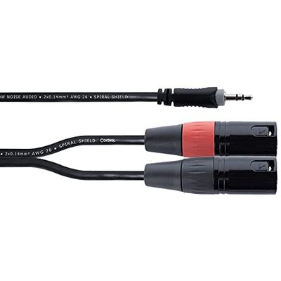 Y-kabel drager stereo mini jack / 2 XLR mannelijk 1,5 m