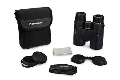 Celestron 72323 Nature DX 10x42 lornetka outdoorowa i do obserwacji ptaków, powlekana wielowarstwowo z pryzmatami BaK-4, wzmocniona gumą, nieparująca i wodoodporna