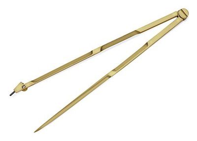 Liquidraw navigatiekompas-onderverdeler van massief messing, 20 cm