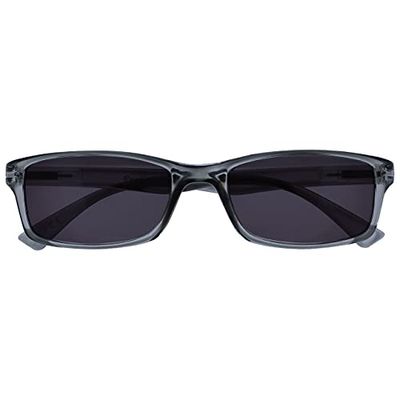 OPULIZE Occhiali Da Lettura Grigio Lettori Sole UV400 Stile Designer Uomo Donna S92-7 +3,50