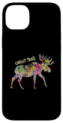 Cabot Trail Moose Graphic | Cabot Trail Nova Scotia Canada Case for iPhone 14 Plus