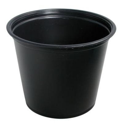 García de Pou 130,24 Pequenos frascos microfibra, 165 ml, diâmetro 5/7,4 x 6 cm, 250 unidades, preto
