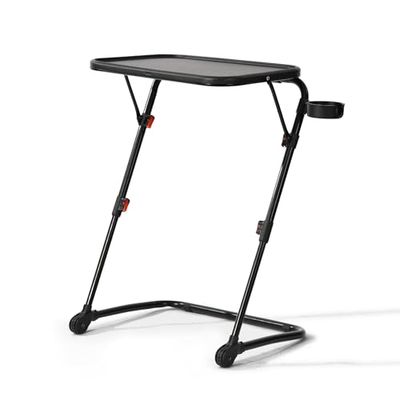 39F FURNITURE DREAM Station de travail polyvalente pour enfant avec hauteur réglable, rangement intégré et design amusant - Parfait pour les études, les jeux et les projets créatifs, noir, 53 x 37,5 x