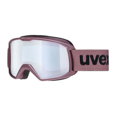 uvex elemnt FM, gafas de esquí unisex, campo visual ampliado antivaho, ventilación sin corrientes de aire, antique rose matt/silver-blue, one size
