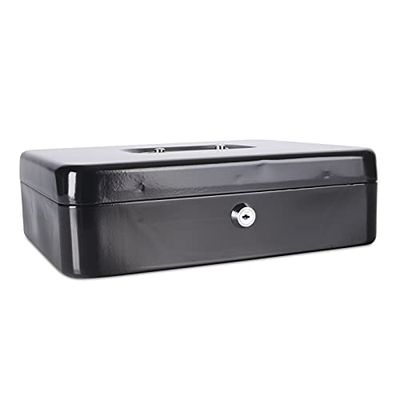 Danubio 5234001pl de 01 Dinero láser, Cajas con Llave, Extra Grande, 300 x 90 x 240 mm, Negro