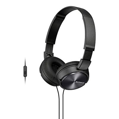 Sony MDR-ZX310APB - Auriculares de diadema cerrados (con micrófono, control remoto integrado), negro