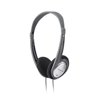 Panasonic HT030 Cuffie con Filo Ergonomiche e Pieghevoli, Suono Limpido, Ottime per Sport e Viaggi, Cavo da 1,2 m, Argento