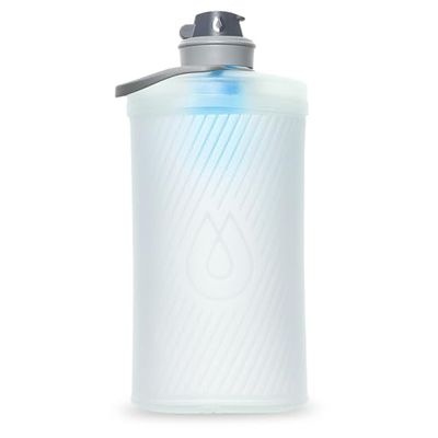 HydraPak FLUX filterset, 1,5 l, opvouwbare wandelwaterfles, BPA-vrij, ultralicht, lekvrije schroefsluiting, transparant