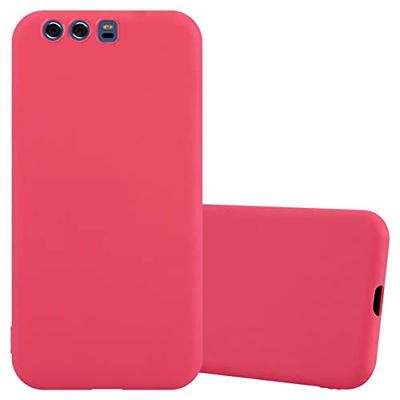 Cadorabo Custodia per Huawei P10 PLUS in CANDY ROSSO - Morbida Cover Protettiva Sottile di Silicone TPU con Bordo Protezione - Ultra Slim Case Antiurto Gel Back Bumper Guscio