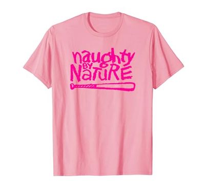 Naughty By Nature – Hot Pink Logo Camiseta