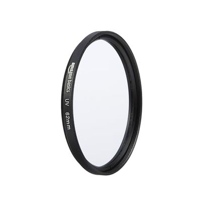 Amazon Basics - 62 mm Circular UV Protection Filter for Clearer Pictures, Protects from Dust, Dirt and Scratches