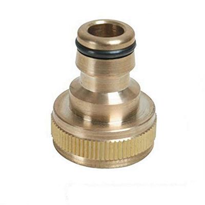 Silverline Tools 598438 - conector rápido de latão para torneiras (BSP 3/4' - 1/2' Macho)