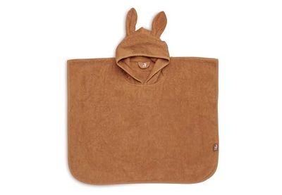 Jollein Badponcho 65x62 cm Caramel handdoek met capuchon handdoek Caramel | 533-550-00092
