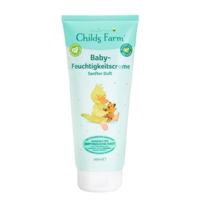 Childs Farm Krem nawilżający dla niemowląt 200 ml | lekko pachnący | nawilżający | Odpowiedni dla noworodków z suchą, wrażliwą skórą również ze skłonnością do atopowego zapalenia skóry