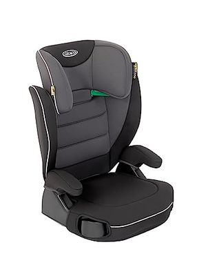 Graco Logico L i-Size R 129, Rehausseur de siège auto léger à dossier haut, Stature de 100 à 150 cm (environ 3 ans 1/2 à 12 ans) installation avec ceinture de sécurité, noir, Midnight