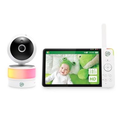 LeapFrog LF920HD Baby Monitor with 720p 7" HD Display, Color Night Vision, 360° Panoramic and Tilt, 8x Zoom, Night Light, Humidity/Temperature Sensor, 1000ft Range, Safe Conness.