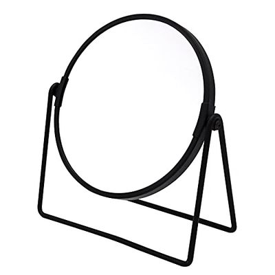 Ridder Miroir de Maquillage sur Pied - Noir - Grossissement 5X - Pratique - Moderne 03009010-0 ca. 18,5 x 20,5 cm
