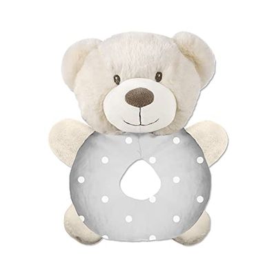 Hochet en peluche pour bébés - Ours gris