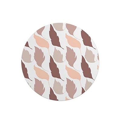 Questo Casa, Round Digital Printed Mouse Pad, Non-Slip Base, for Office and Home, Diameter:22cm