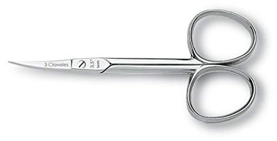 3 Claveles 2001 Ciseaux de manucure courbe 9 cm"