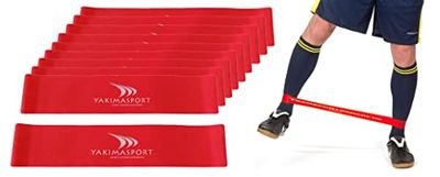 Gomma fitness – Set da 20 pezzi rosso resistenza media