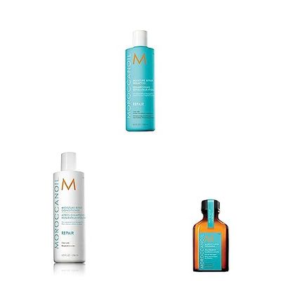 Moroccanoil Moisture Repair Shampoo and Conditioner with Moroccanoil Treatment 25 ml