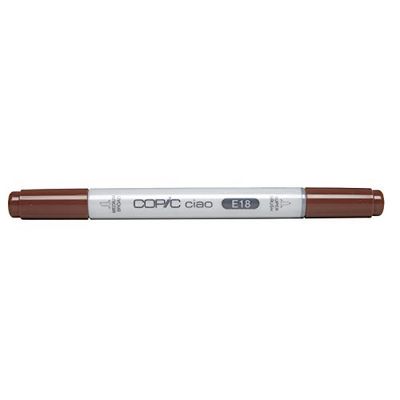Copic Ciao - Pennarello Grafico con Doppia Punta, 11 g , Marrone (Bruno/Rossastro), 12 x 12 x 150 mm