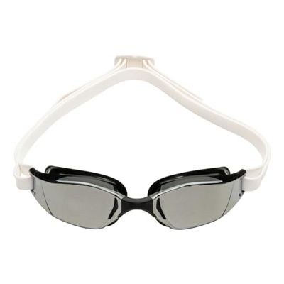 Aquasphere Xceed | Lunettes de natation de compétition, lunette de piscine pour hommes et femmes avec protection UV et joint en silicone, Silver Titanium Miror