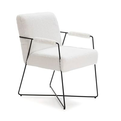 Sillon 56X70X86 METAL/WOLLEN BLANCO