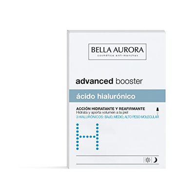 BELLA AURORA Advanced Booster H 30 ml, hyaluronsyra, fuktgivande och skrynkelfria serum, anti-aging och slätar huden, omedelbar komfort, dämpar rynkor och fina linjer
