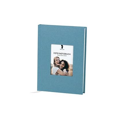 Rössler Papier 18863200151 - Carnet photo, Denim, dotted, DIN A5, 192 pages blanc cassé, relié, 1 pièce