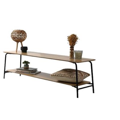 Urban Living Marcel TV-kast met 2 niveaus, met metalen frame, 150 x 40 x 43,5 cm, zwart