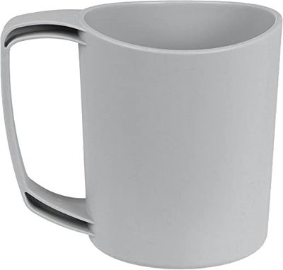 Lifeventure Ellipse plastikowy kubek na kemping, podróż i na zewnątrz, jasnoszary, 300 ml
