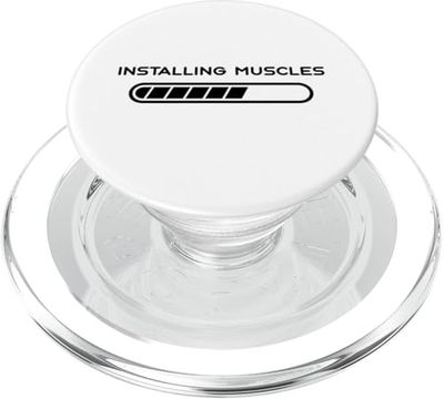 Entrenamiento de gimnasio divertido - Instalar músculos PopSockets PopGrip para MagSafe