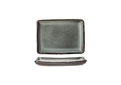 Cosy & Trendy Toluca Plate, Green, 16.5 x 22.5 cm, Pack of 6