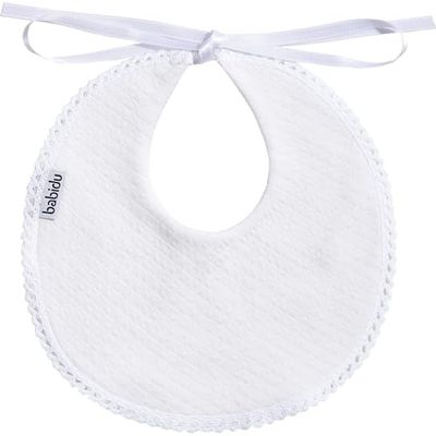 BABIDU Unisex baby slabbetje, beige, Runder London