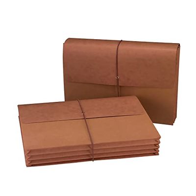 Smead Redrope 71007 - Cartellina portadocumenti espandibile, chiusura con patta e cordoncino, espansione 8,5 cm, dimensioni legali, 10 per scatola (71007)
