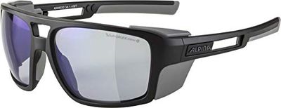 ALPINA Unisex - Vuxna, SYKWALSH V Sportglasögon, black-grey matt/blue, One Size