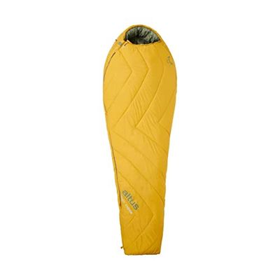 Altus - slaapzak Tibet 1100 H30 mosterd kleur | Mummie vorm | Vezelmateriaal | Temperatuur +2 ºC A -20 ºC | Ideaal voor berg, kamperen of excursies (voor rechts -rechtop)
