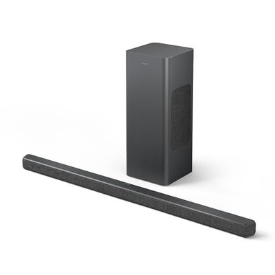 Philips TAB6309 Soundbar 2.1 met draadloze subwoofer - 2.1-kanaals 320W, DTS Virtual X, Bluetooth 5.4, HDMI ARC, optische aansluiting en USB-connectiviteit - Donkergrijs