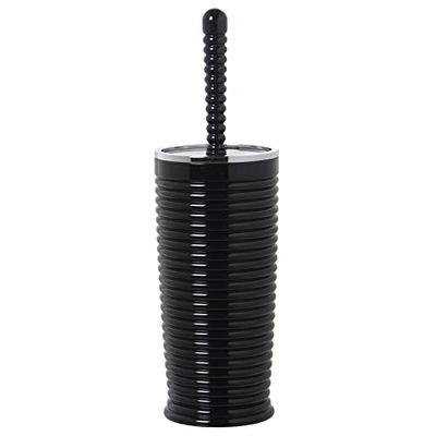 DRW Brosse de Toilette Acrylique en Noir 22x10x10 cm