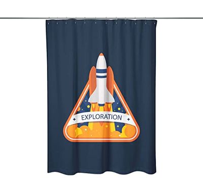 Bonamaison Anti-Mold, Waterproff Shower Curtain (150x200 cm) - Designed and Manufactured in Turkey
